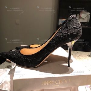 Jimmychoo high heels with lace